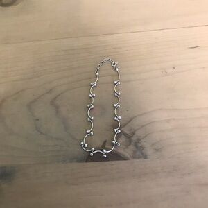 Elegant Silver Beaded Anklet